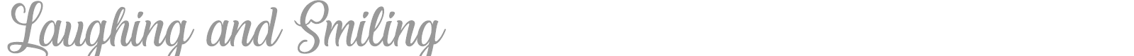 Laughing And Smiling font preview